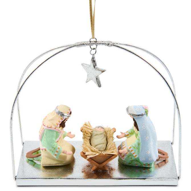Patience Brewster Silver Nativity Holy Family Ornament image number 4
