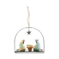 Patience Brewster Silver Nativity Holy Family Ornament