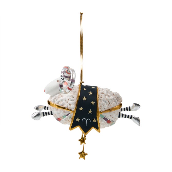 Patience Brewster Aries Zodiac Ornament image number 2