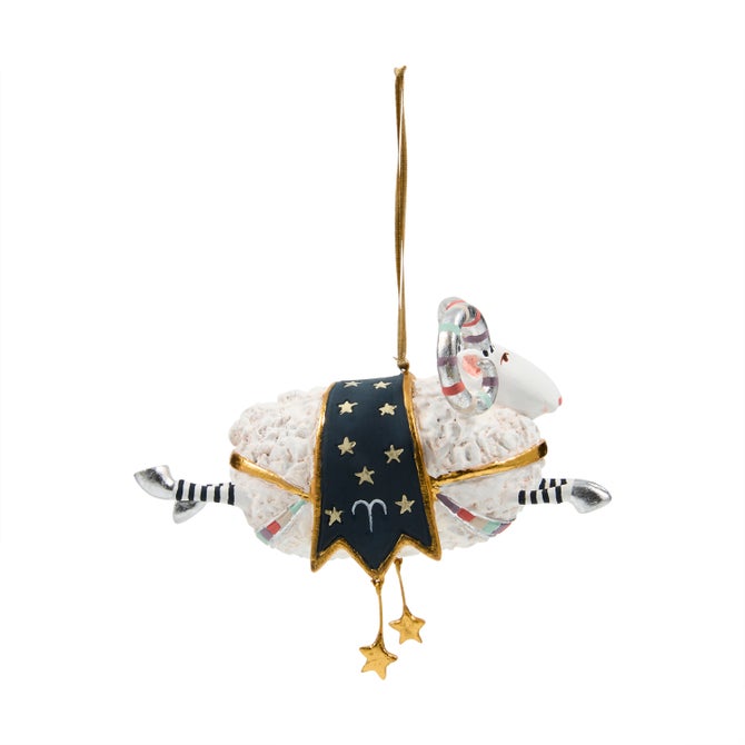Patience Brewster Aries Zodiac Ornament image number 3