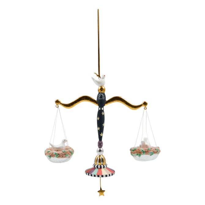 Patience Brewster Libra Zodiac Ornament image number 2