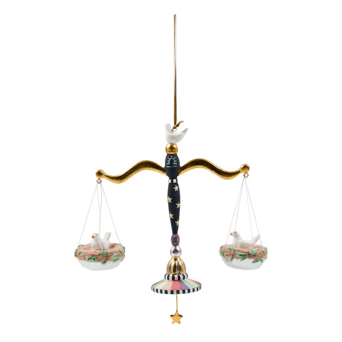 Patience Brewster Libra Zodiac Ornament image number 3