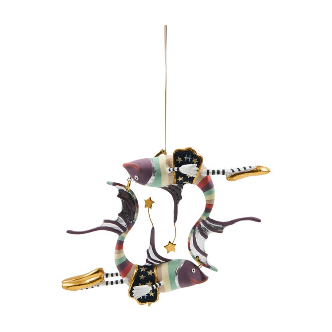 Patience Brewster Pisces Zodiac Ornament image number 0