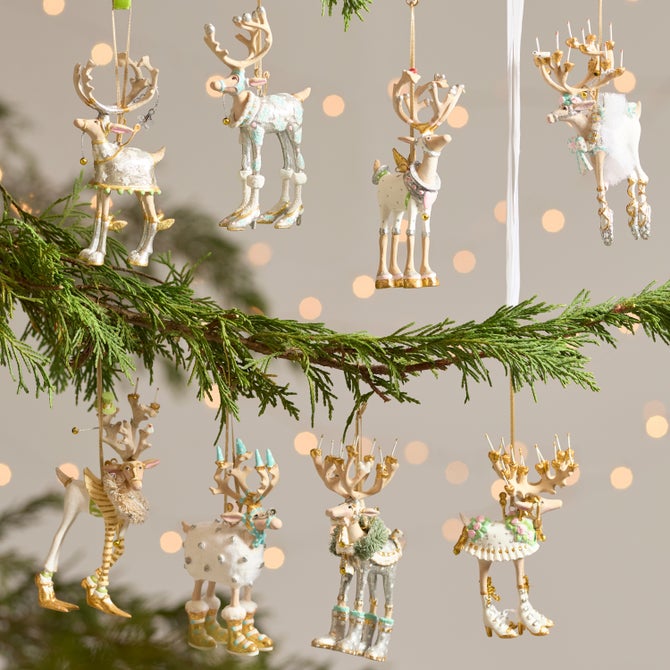 Patience Brewster Moonbeam Reindeer Mini Ornaments Set image number 1