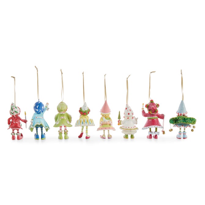 Patience Brewster Dash Away Elves Mini Ornaments Set image number 3