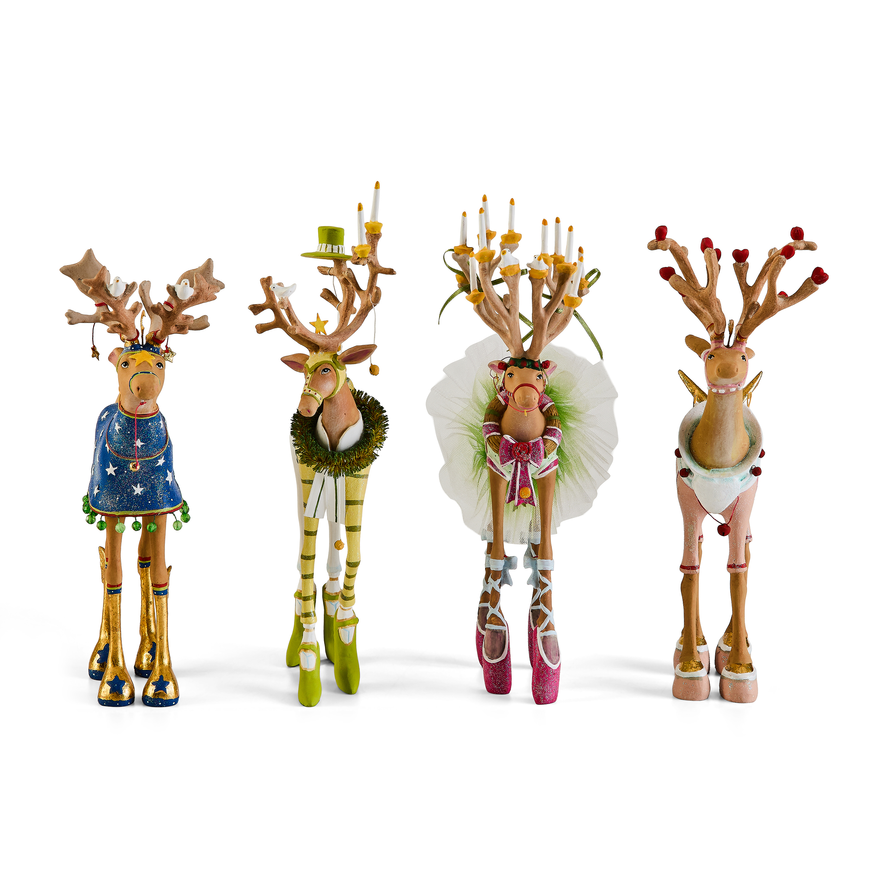 MacKenzie-Childs | Patience Brewster Dash Away Reindeer Figure Set-B