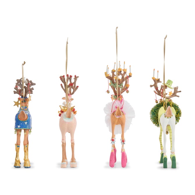 Patience Brewster Dash Away Reindeer Ornament Set-B image number 4