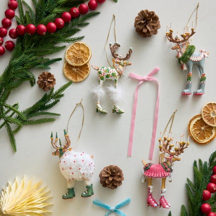 Patience Brewster Dash Away Reindeer Ornament Set