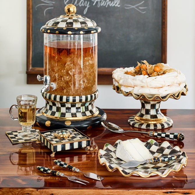 Courtly Check Fluted Ceramic Dinnerware image number 2