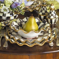 Courtly Check Fluted Ceramic Dinnerware
