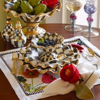 Courtly Check Fluted Ceramic Dinnerware