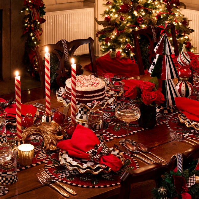 Courtly Check Fluted Ceramic Dinnerware image number 4