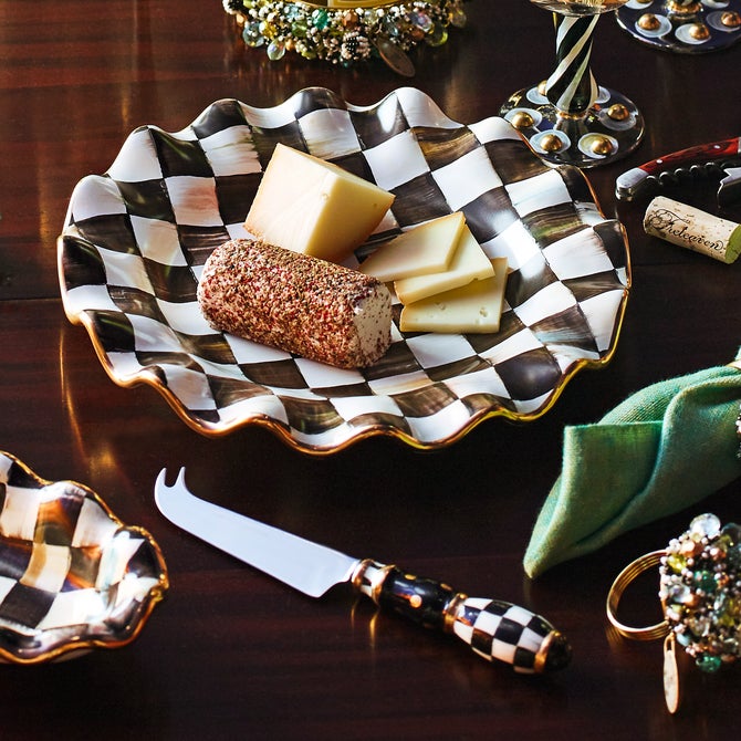 Courtly Check Fluted Ceramic Dinnerware image number 14