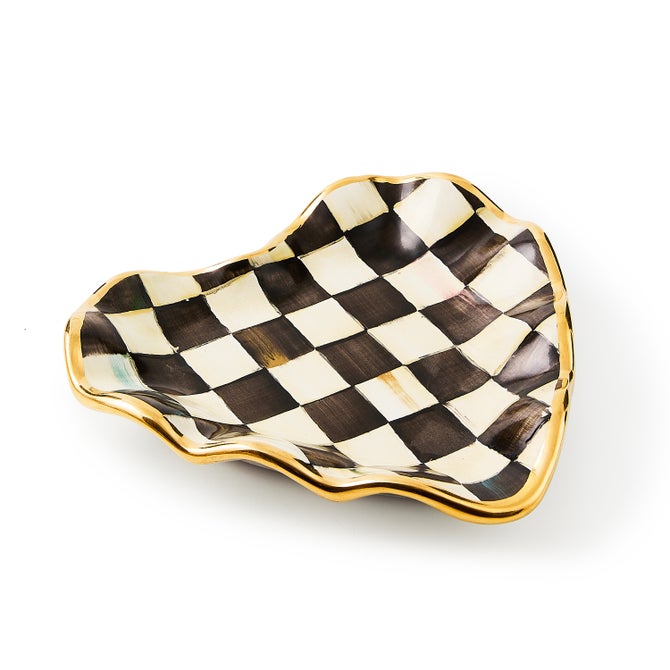 Courtly Check Fluted Heart Plate image number 3