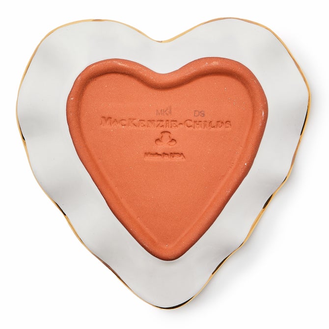 Courtly Check Fluted Heart Plate image number 12