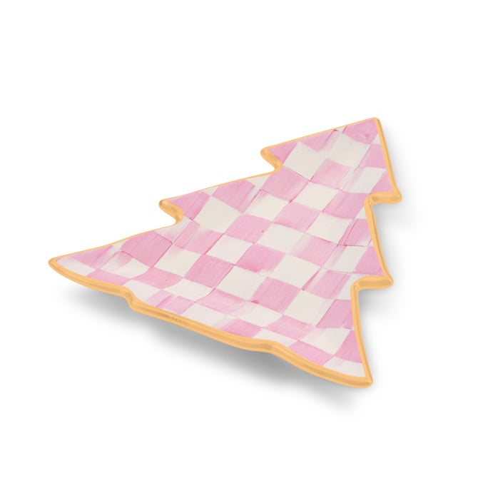 Bubblegum Pink Check Tree Dish image number 2