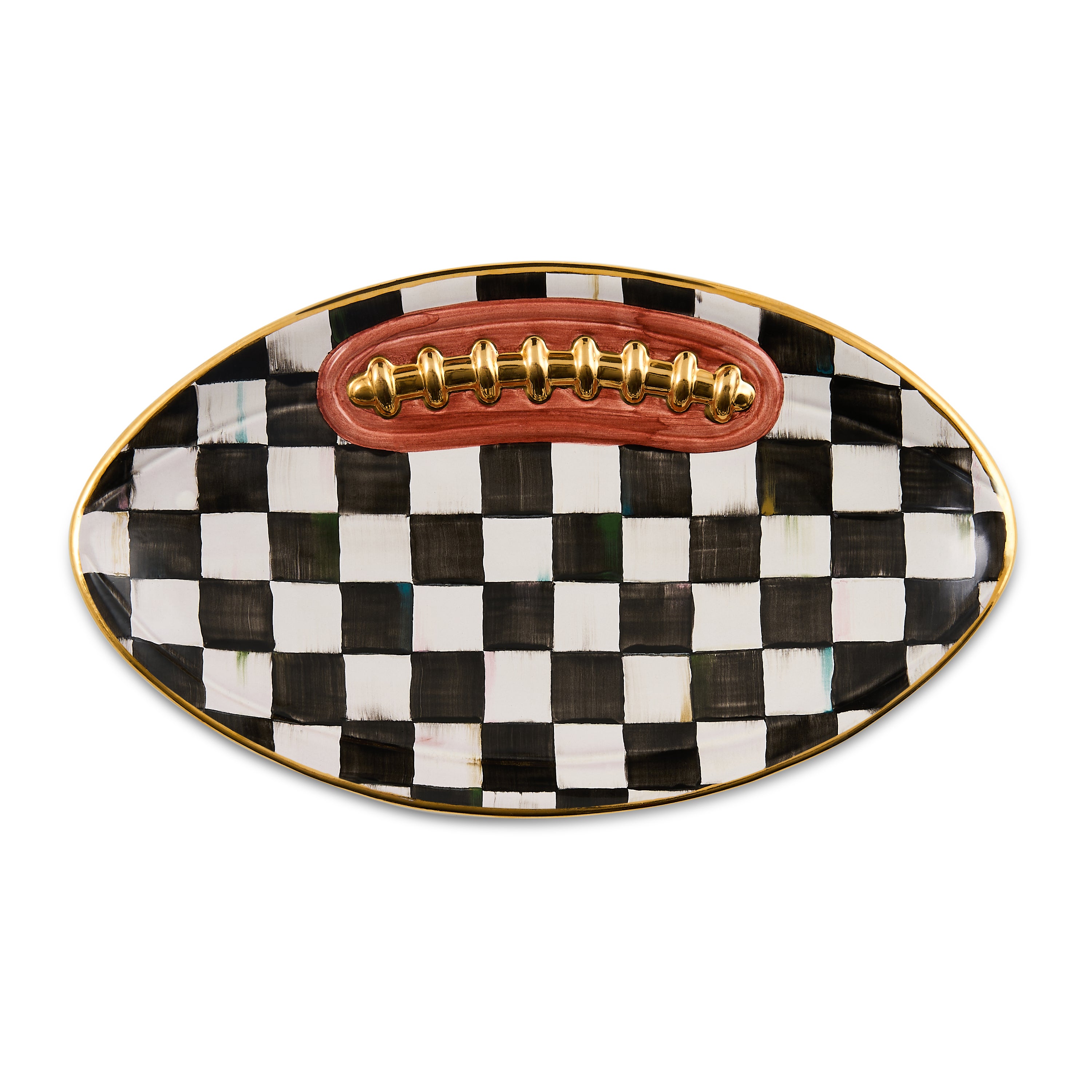 MacKenzie-Childs | Courtly Check Football Platter