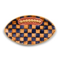 Ginger & Indigo Check Football Platter