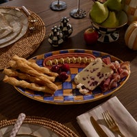 Ginger & Royal Check Football Platter