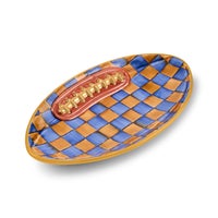 Ginger & Royal Check Football Platter