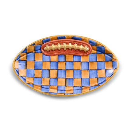 Ginger & Royal Check Football Platter