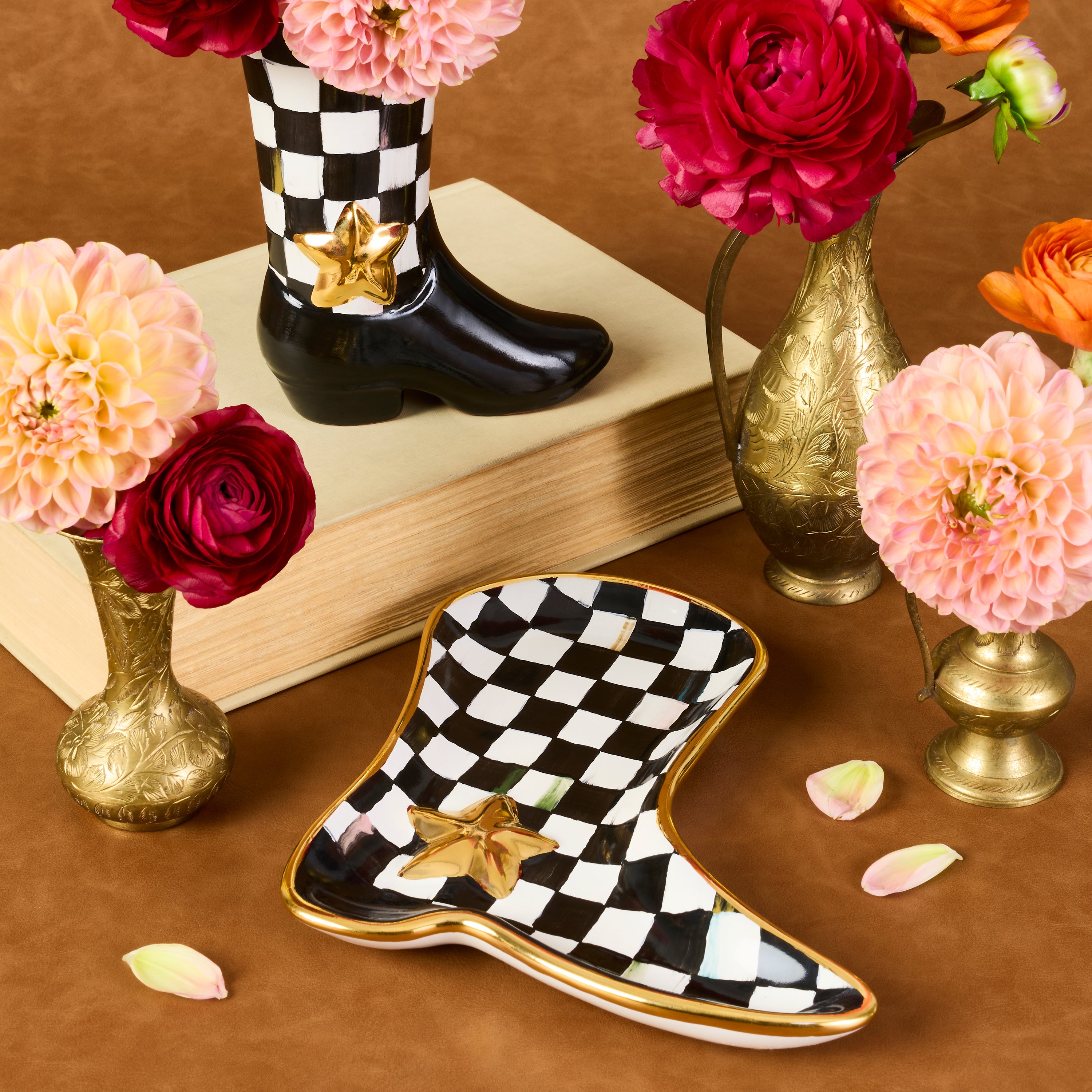 MacKenzie-Childs | Lainey Wilson Courtly Check Cowgirl Boot Dish