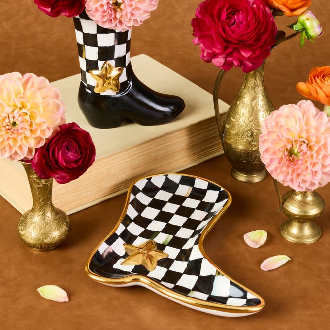 Lainey Wilson Courtly Check Cowgirl Boot Dish image number 4