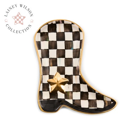 Lainey Wilson Courtly Check Cowgirl Boot Dish