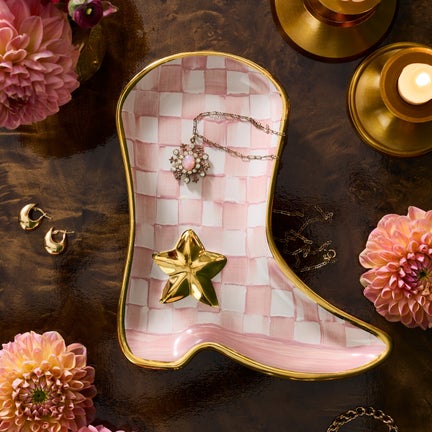 Lainey Wilson Rosy Check Cowgirl Boot Dish