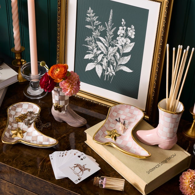Lainey Wilson Rosy Check Cowgirl Boot Dish image number 5