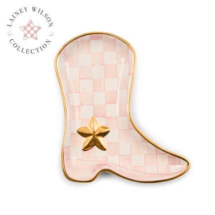 Lainey Wilson Rosy Check Cowgirl Boot Dish