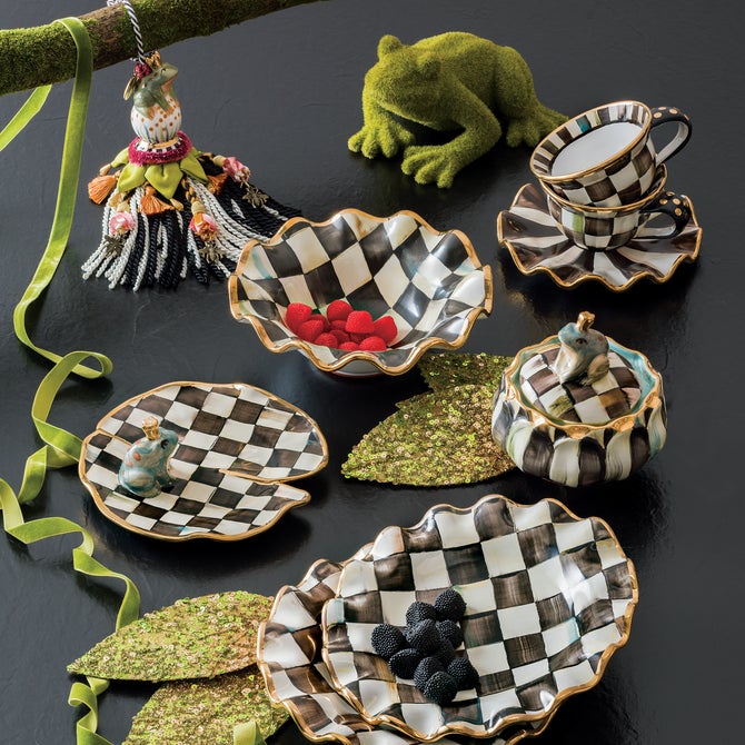 Courtly Check Ceramic Fluted Breakfast Bowl image number 5