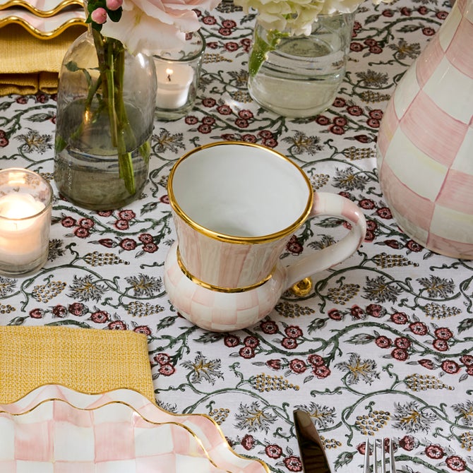 Rosy Check Ceramic Mug image number 1