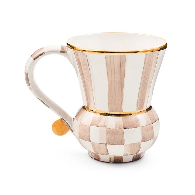 Mocha Check Ceramic Mug image number 0