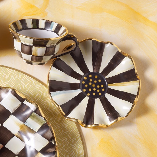 Courtly Check Ceramic Saucer image number 1