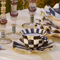 Courtly Check Ceramic Saucer