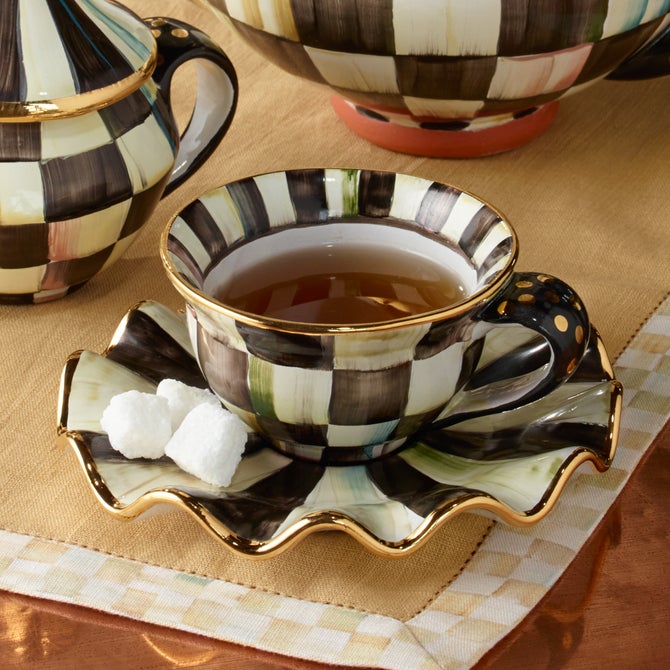 Courtly Check Ceramic Saucer image number 6