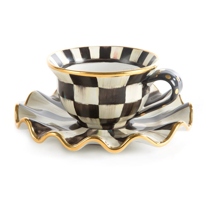 Courtly Check Ceramic Saucer image number 7