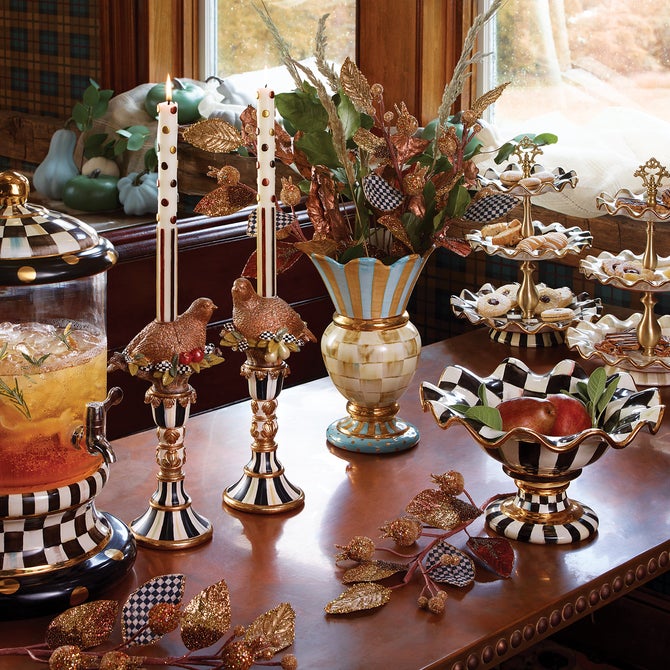 Courtly Check Ceramic Compote image number 9