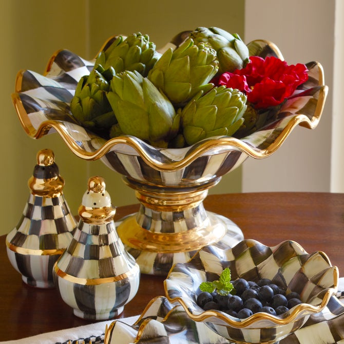 Courtly Check Ceramic Compote image number 10