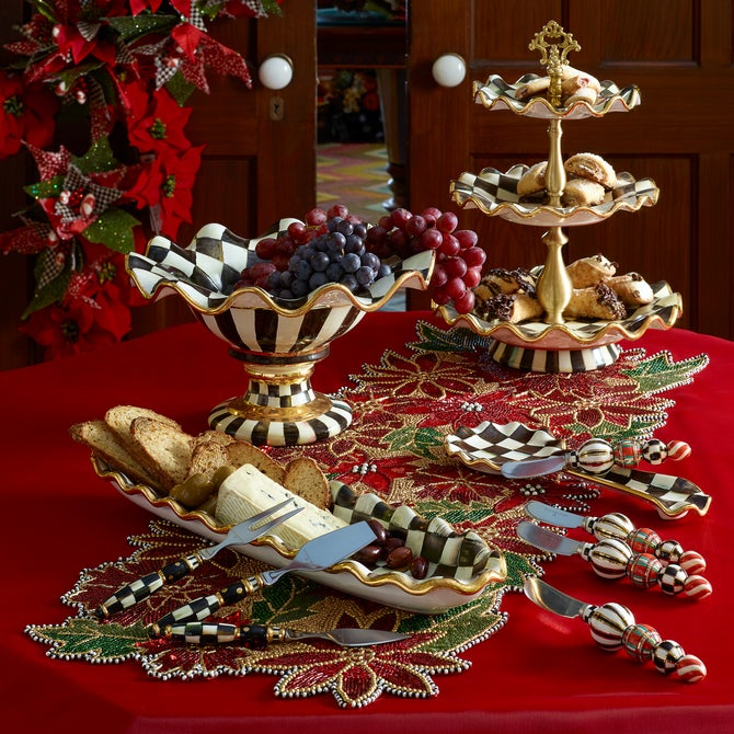 Courtly Check Ceramic Compote image number 5
