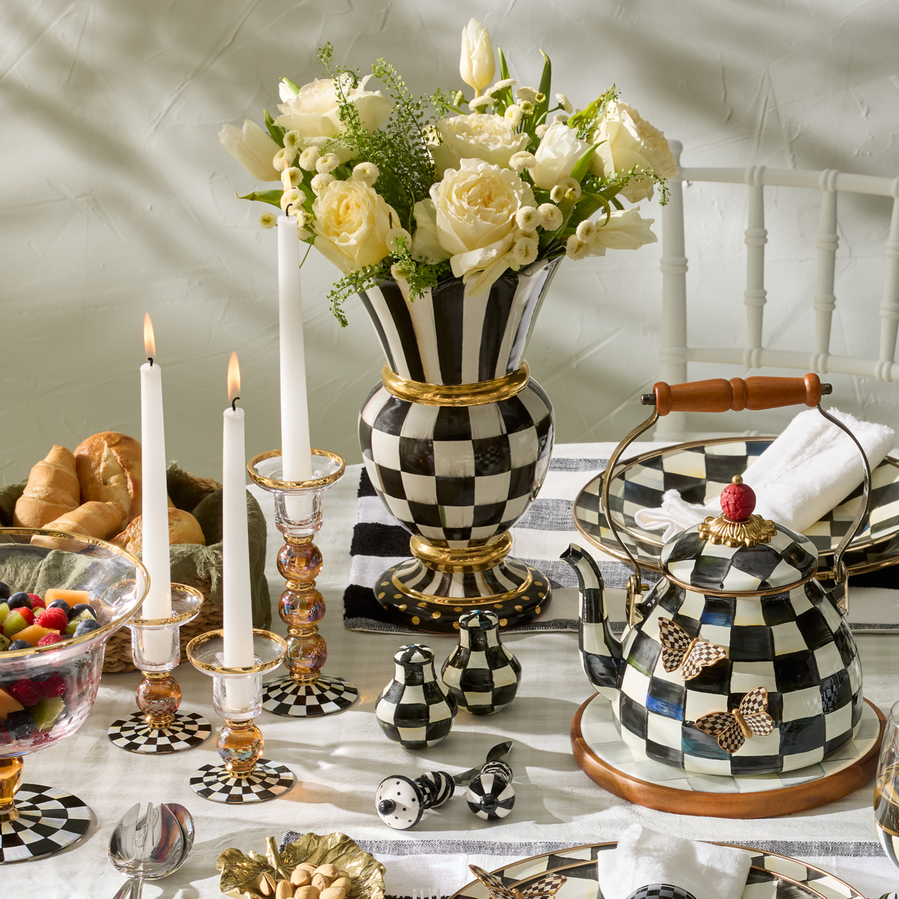 MacKenzie-Childs | Courtly Check Ceramic Great Vase