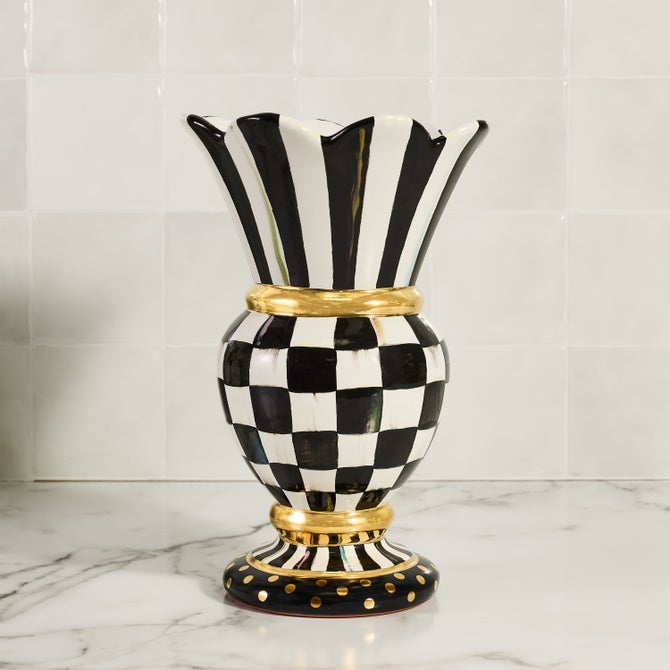 Courtly Check Ceramic Great Vase image number 6