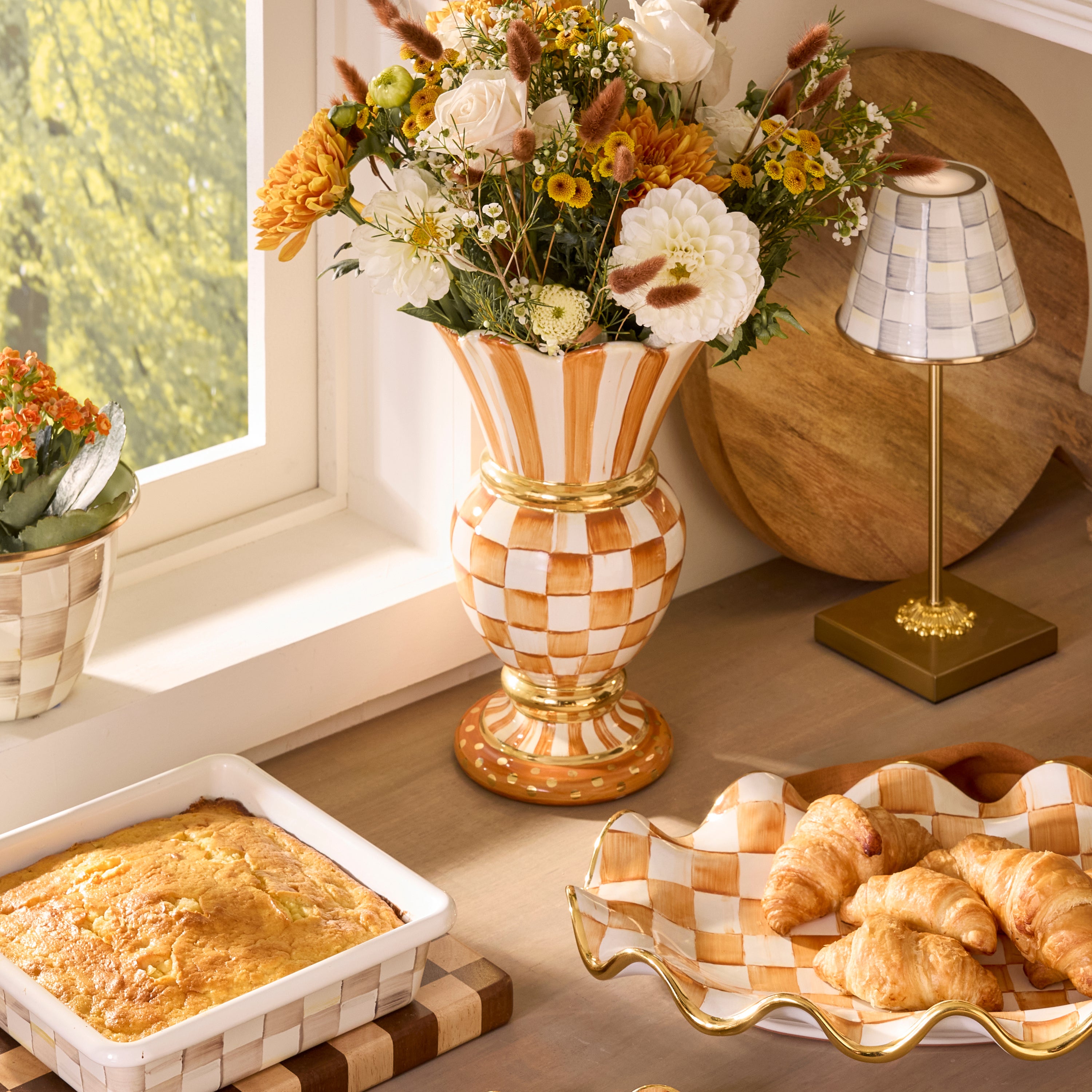 Ginger Check Ceramic Collection