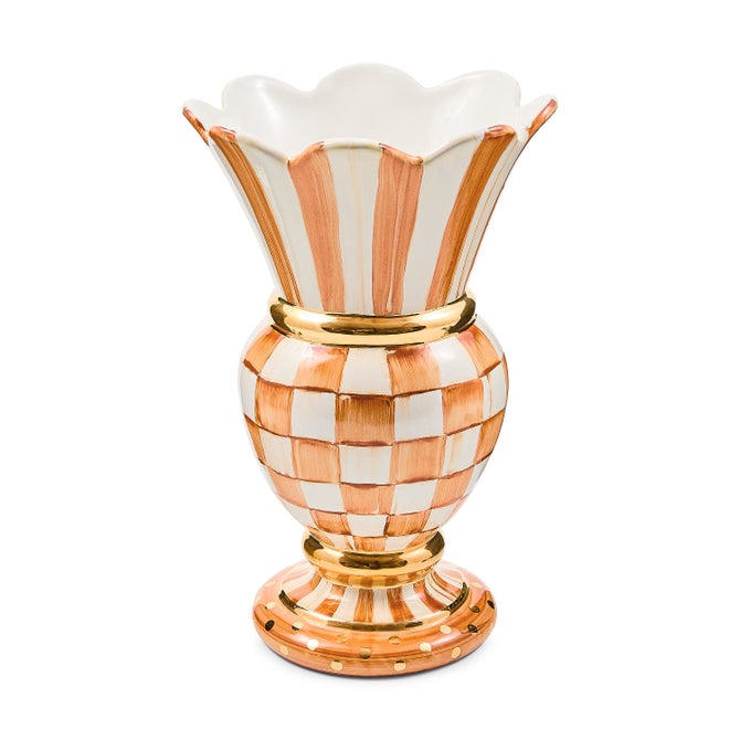 Ginger Check Ceramic Great Vase image number 0