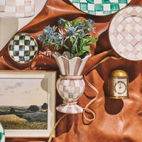 Mocha Check Small Great Vase