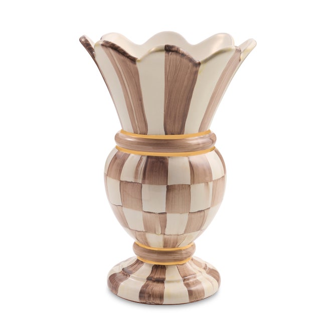 Mocha Check Small Great Vase image number 0