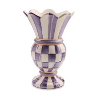 Violet Check Small Great Vase