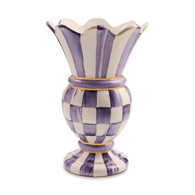 Violet Check Small Great Vase image number 0