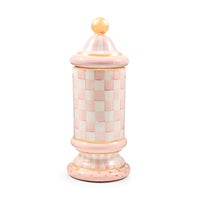 Rosy Check Ceramic Column Canister